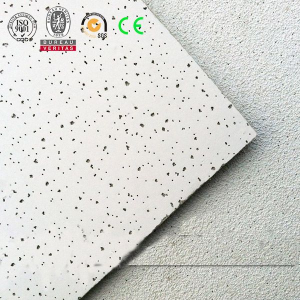 Acoustic mineral fiber ceiling