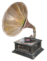 Old horn gramophone