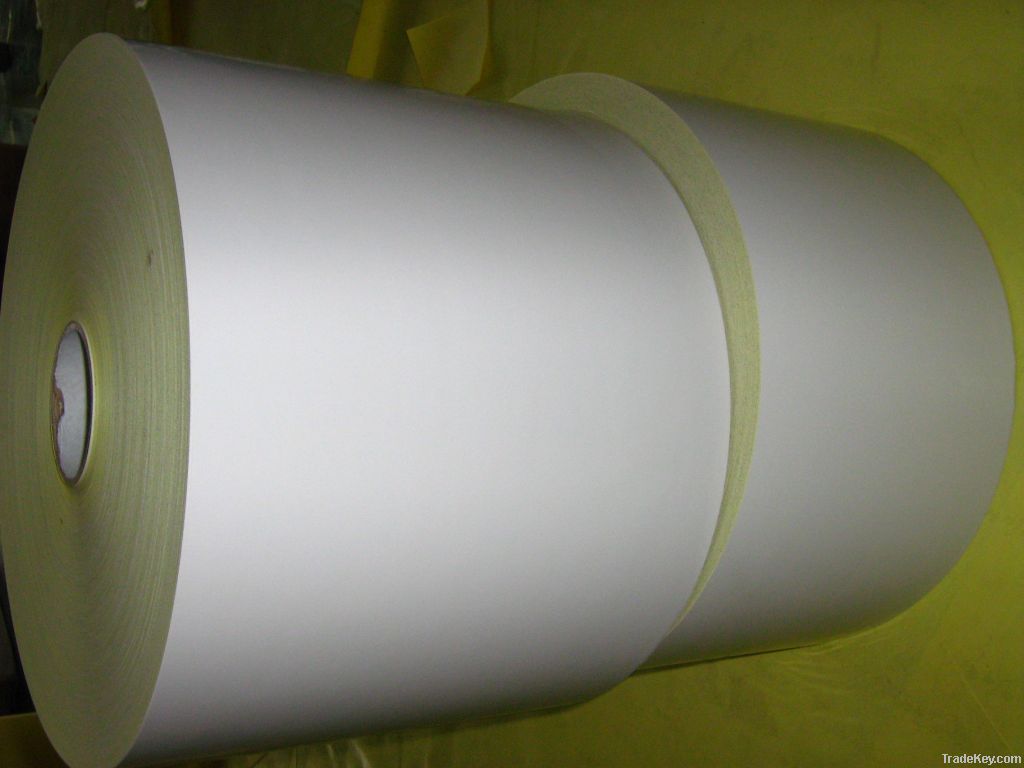 cast coated adhesive paper