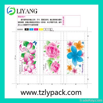 Sell heat press flower print adhesive film for plastic