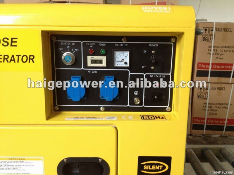 portable silent diesel generator 5kw