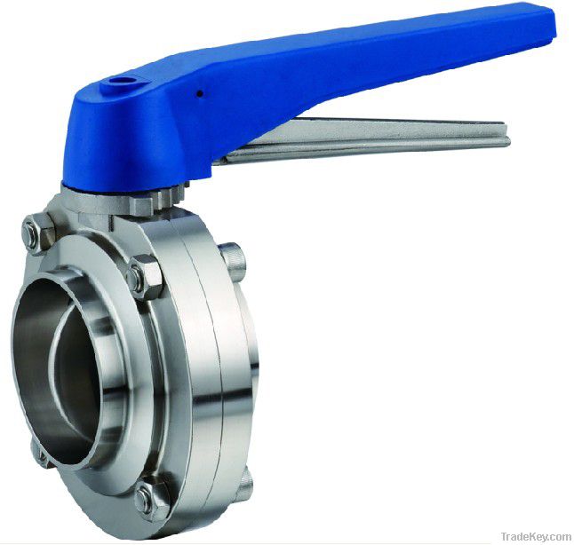 Stainless steel sanitary butterfly valve