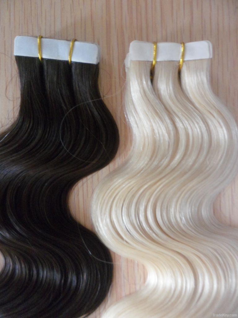 100% brazilian hot sale tape hair extensions