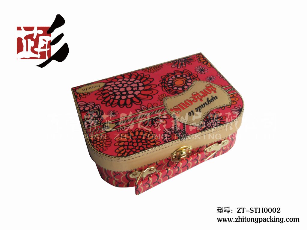 2013 new design suitcase paper box