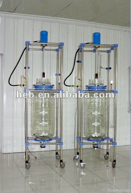 Heb-100L Jacketed Glass Reactor