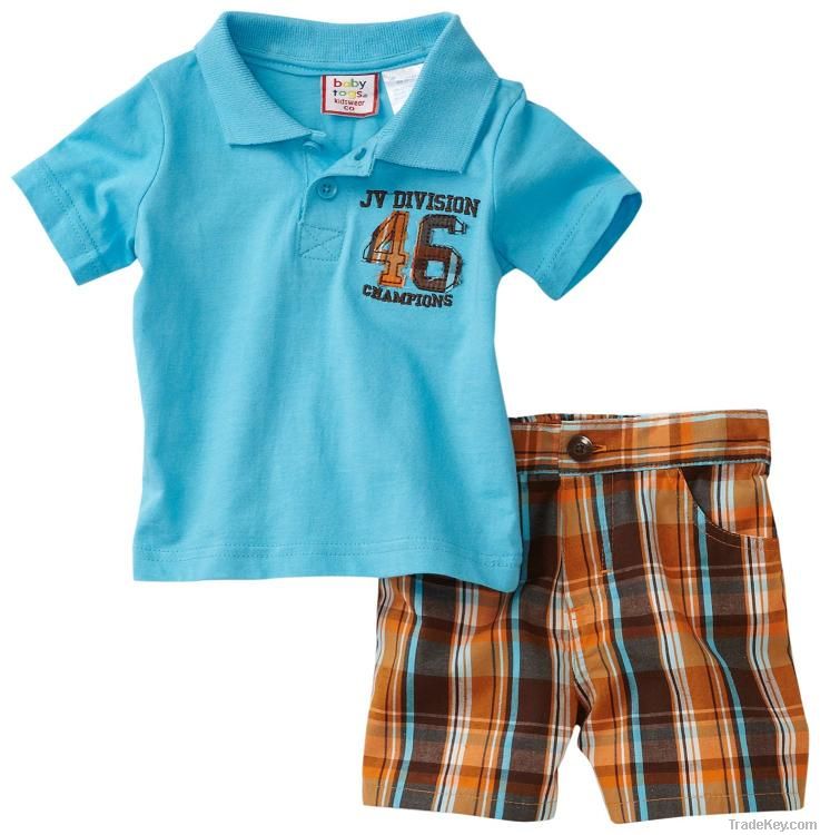 cool boys shirt sets kids clothing wholesale