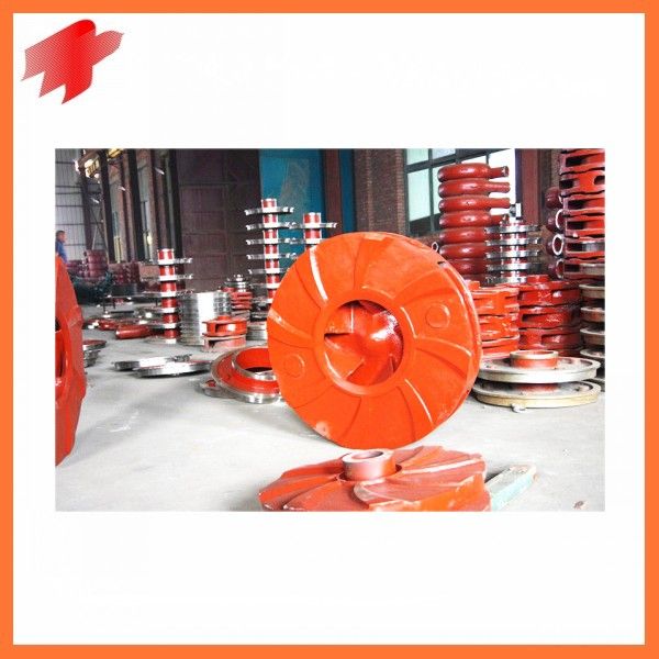 rubber and alloy metal centrifugal slurry pump spare parts impeller