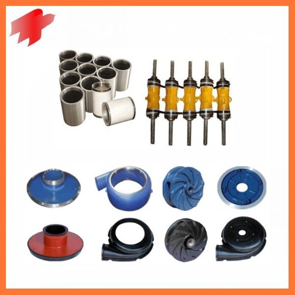 rubber and alloy metal centrifugal slurry pump spare parts impeller
