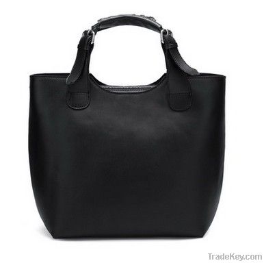 Black Color women Tote bag, Leather handbag
