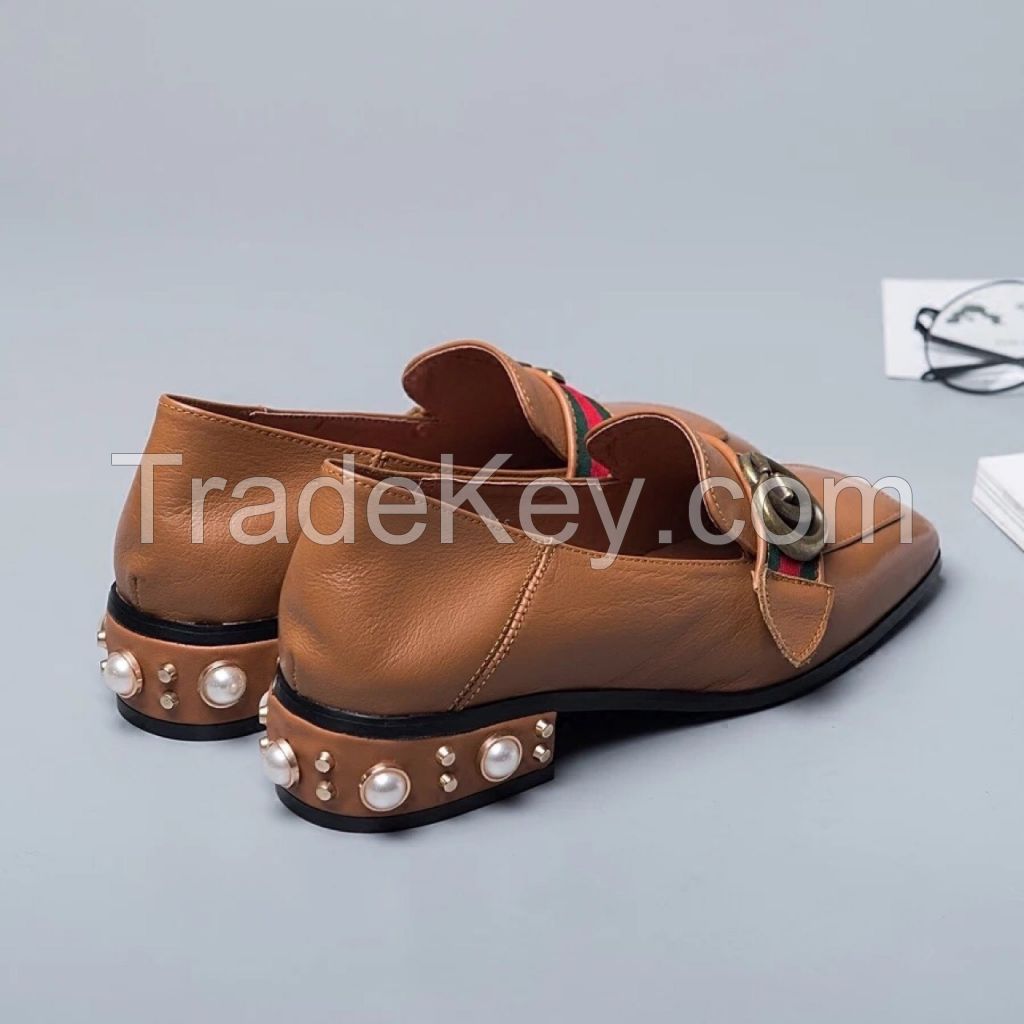 women fashion shoes leather shoes