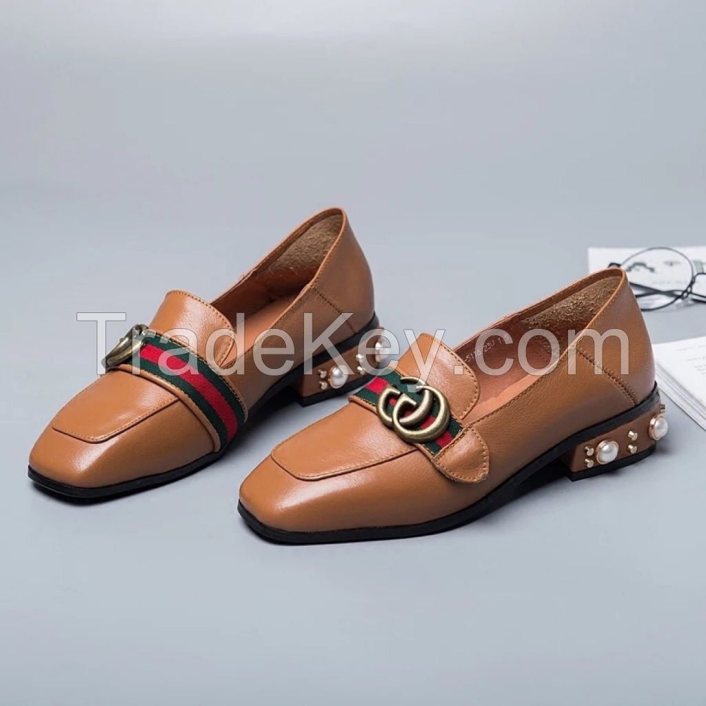 women fashion shoes leather shoes