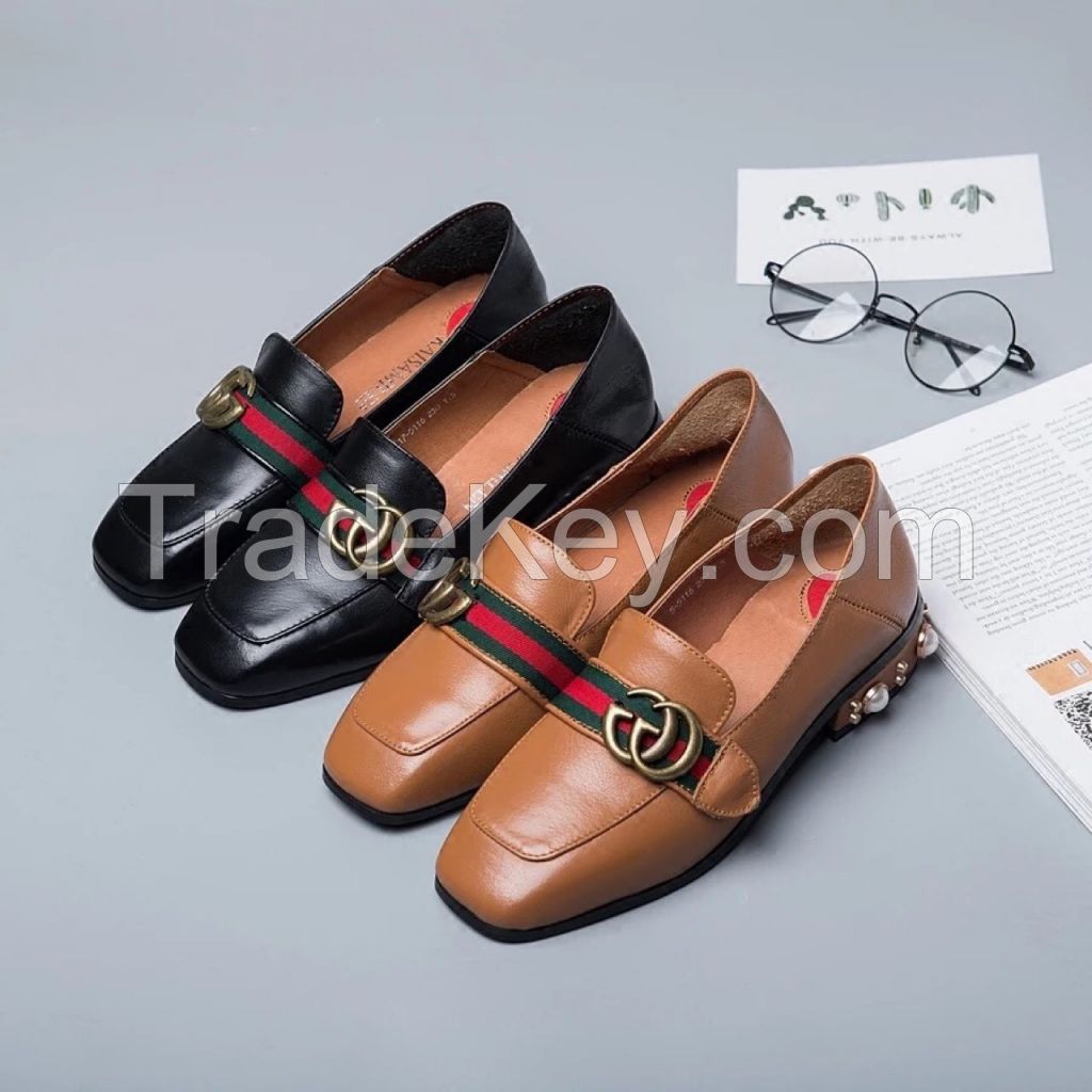 women fashion shoes leather shoes