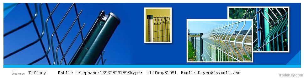 Galvanized and PVC coated welded wire fence