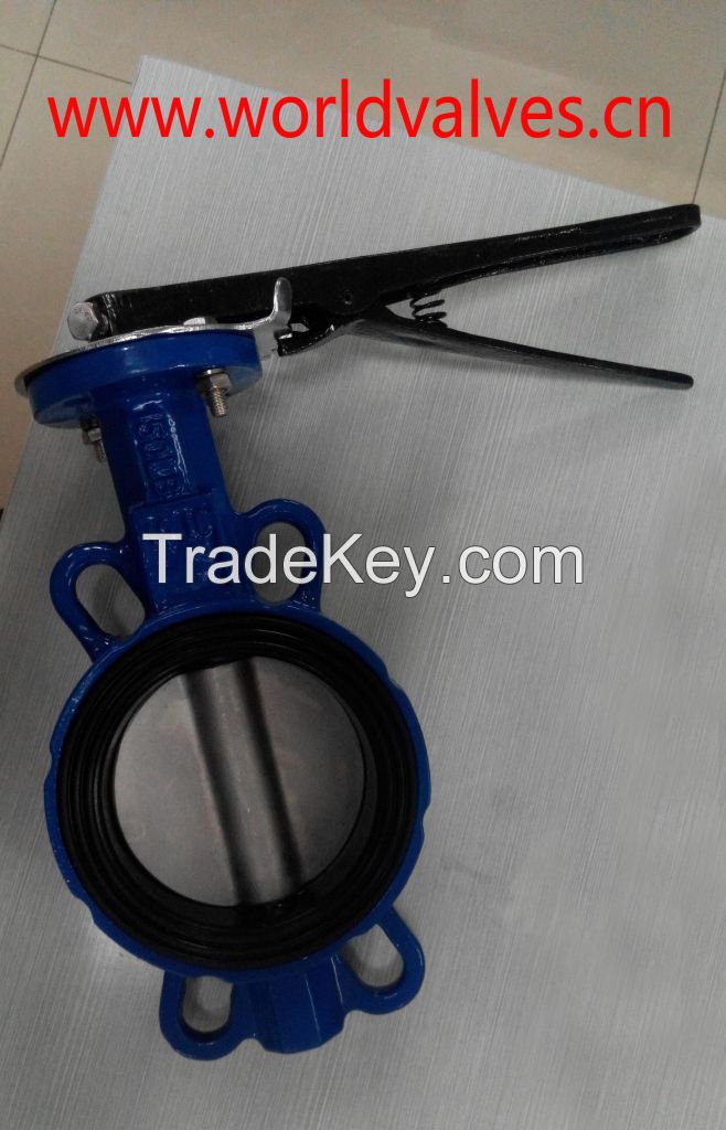 Double Half Shaft Wafer Butterfly Valve