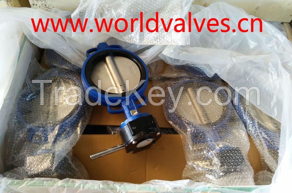 Double Half Shaft Wafer Butterfly Valve