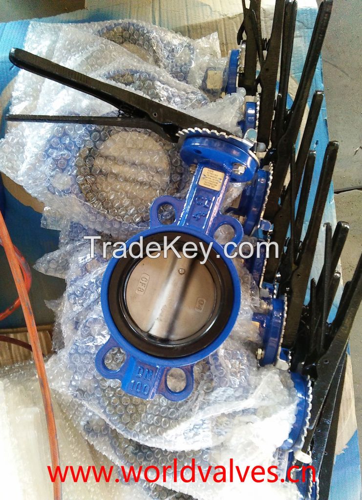 Double Half Shaft Wafer Butterfly Valve