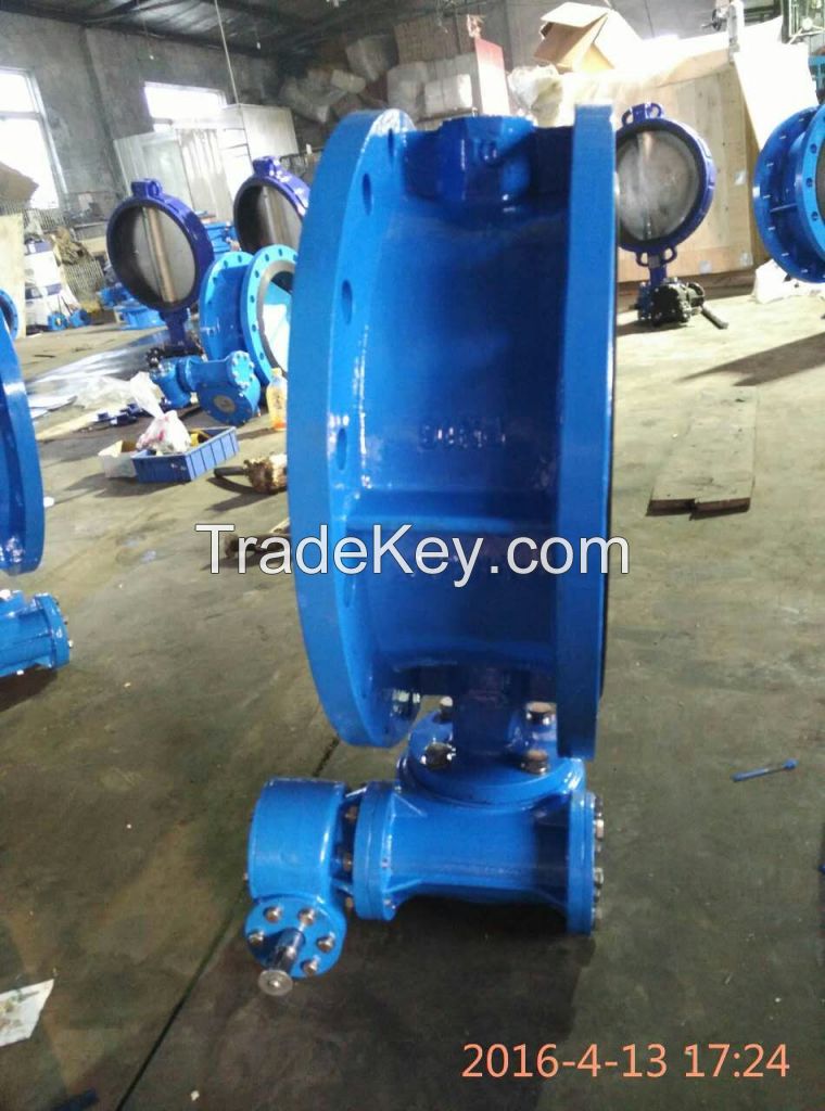 Double Flange Type Concentric Butterfly Valve (gear operator)