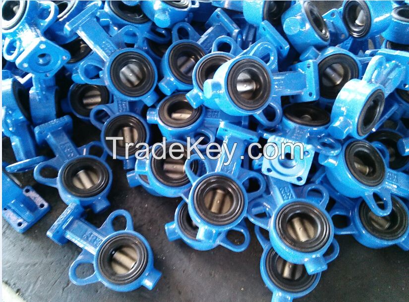 DN25/DN32/DN40 small wafer type butterfly valve PN25 with aluminum handle