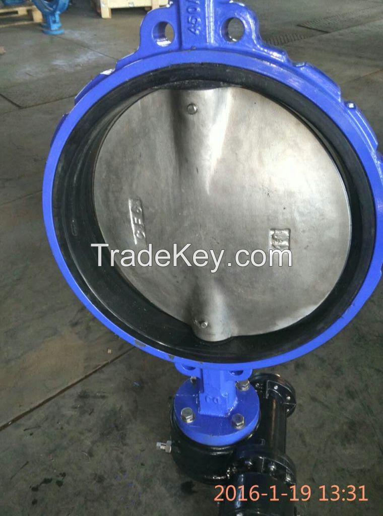 Wafer Butterfly Valve Double Half Shaft without Pin