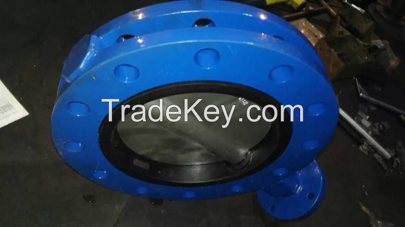 Concentric Double Flange Butterfly valve/Cast Iron/Ductile Iron Double Flanged Concentric Butterfly Valve