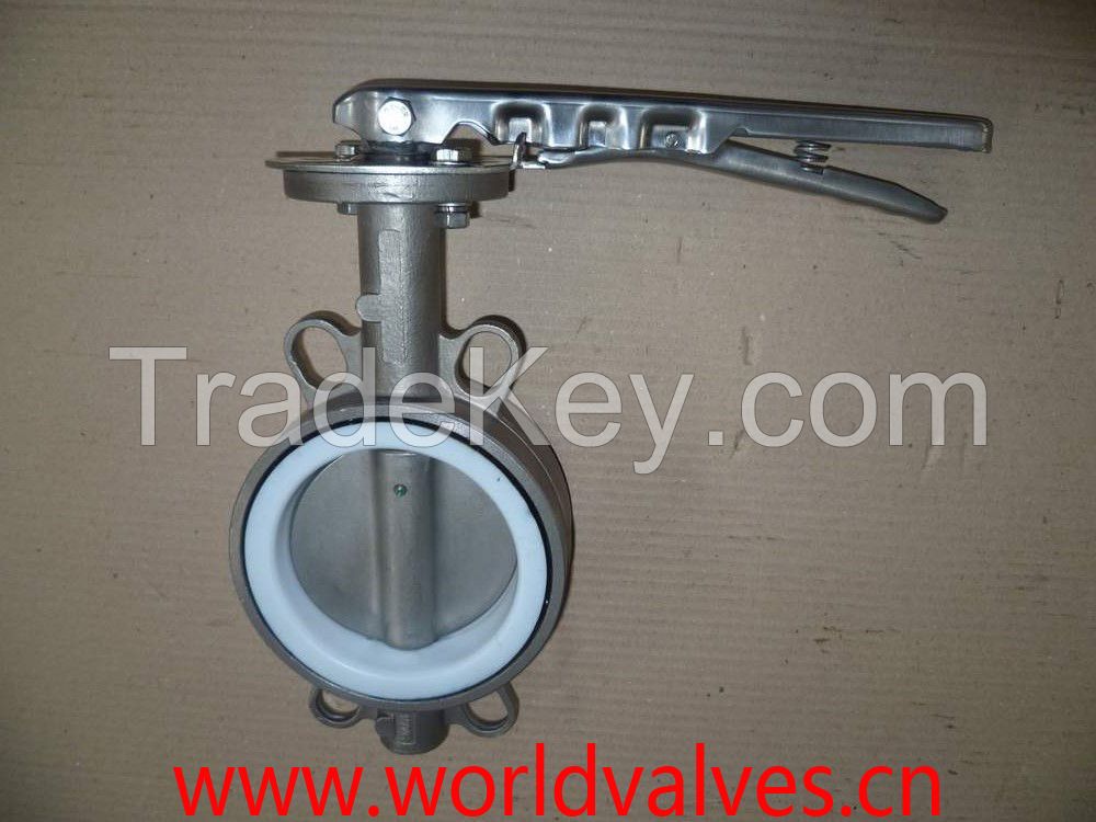 Wafer Type Butterfly Valve with Lever Operator