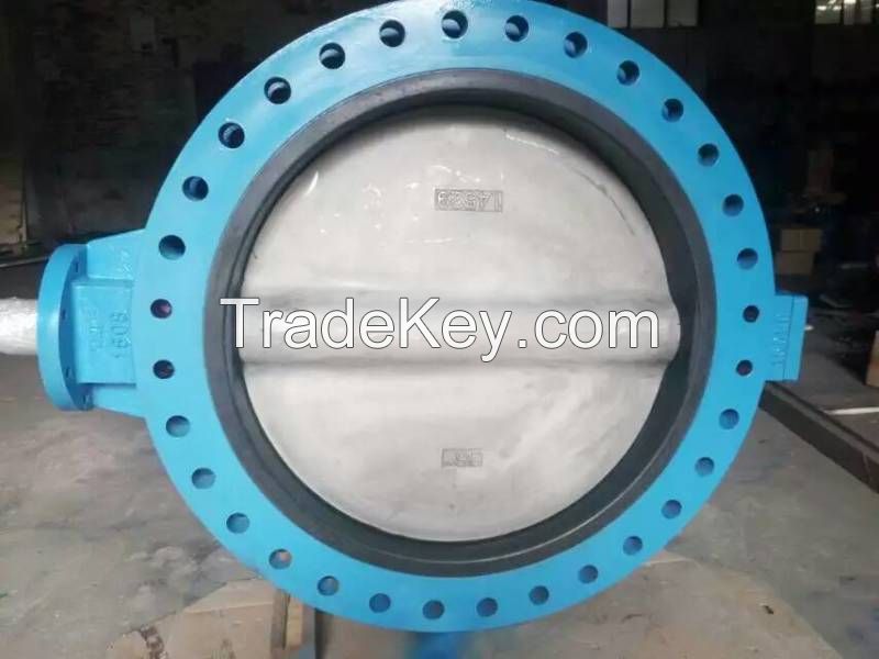 Concentric Double Flange Butterfly valve/Cast Iron/Ductile Iron Double Flanged Concentric Butterfly Valve