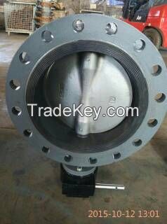 Concentric Double Flange Butterfly valve/Cast Iron/Ductile Iron Double Flanged Concentric Butterfly Valve