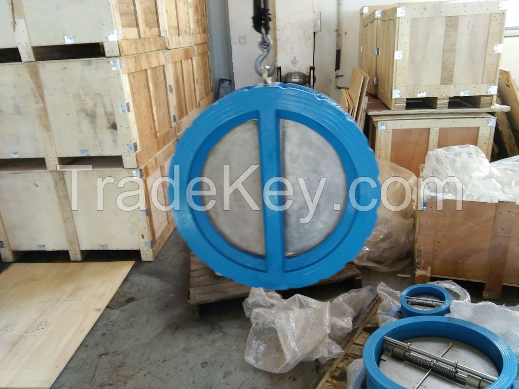 dual plate lug wafer rubber seat check valve/Dual Plate Butterfly Check Valve