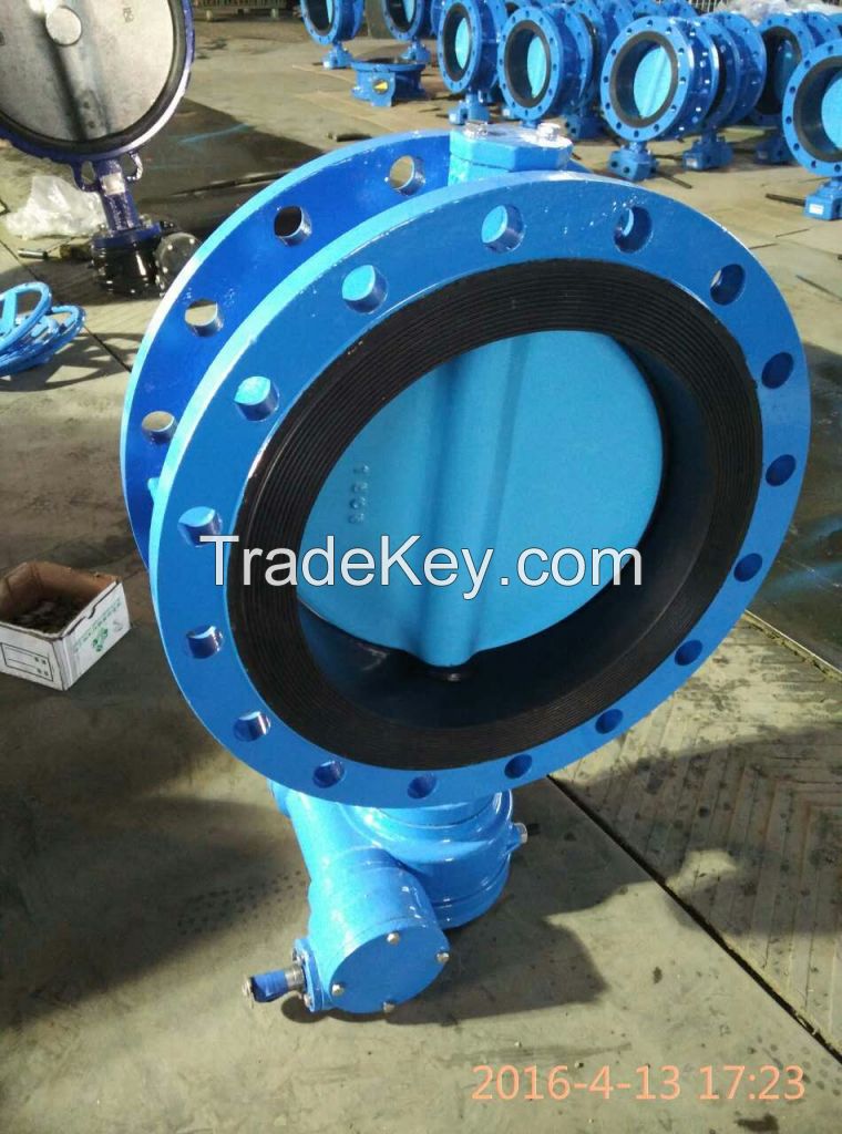 Double Flange Type Concentric Butterfly Valve (gear operator)