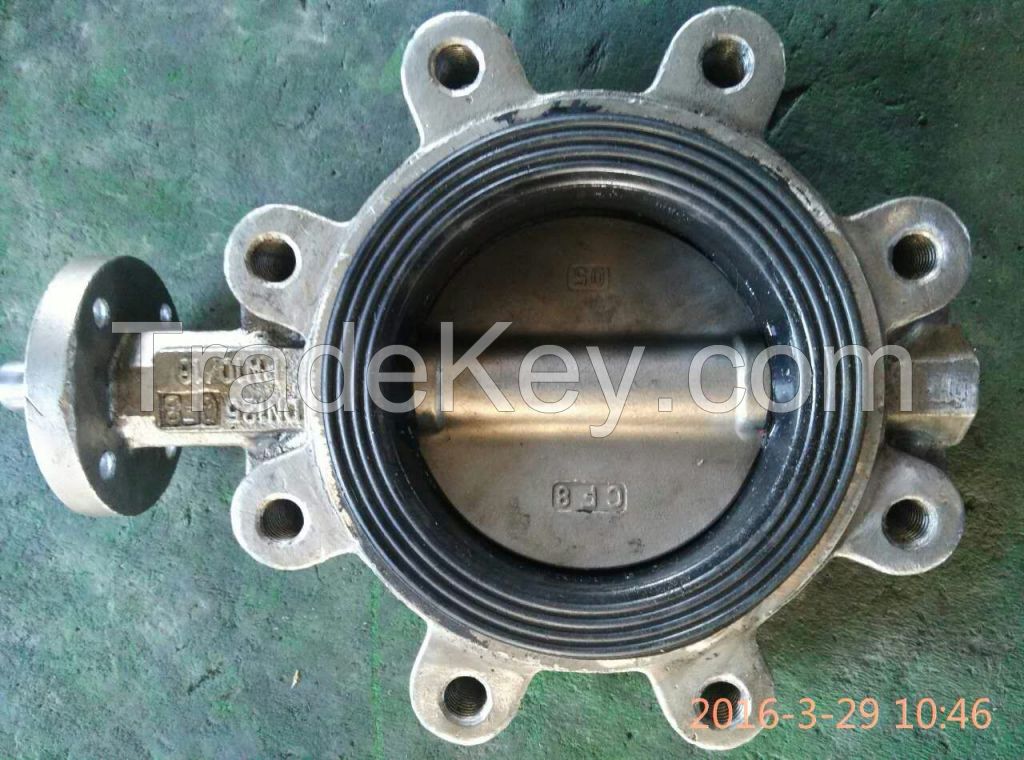 Lug Type Soft Seated Butterfly Valve without pin type