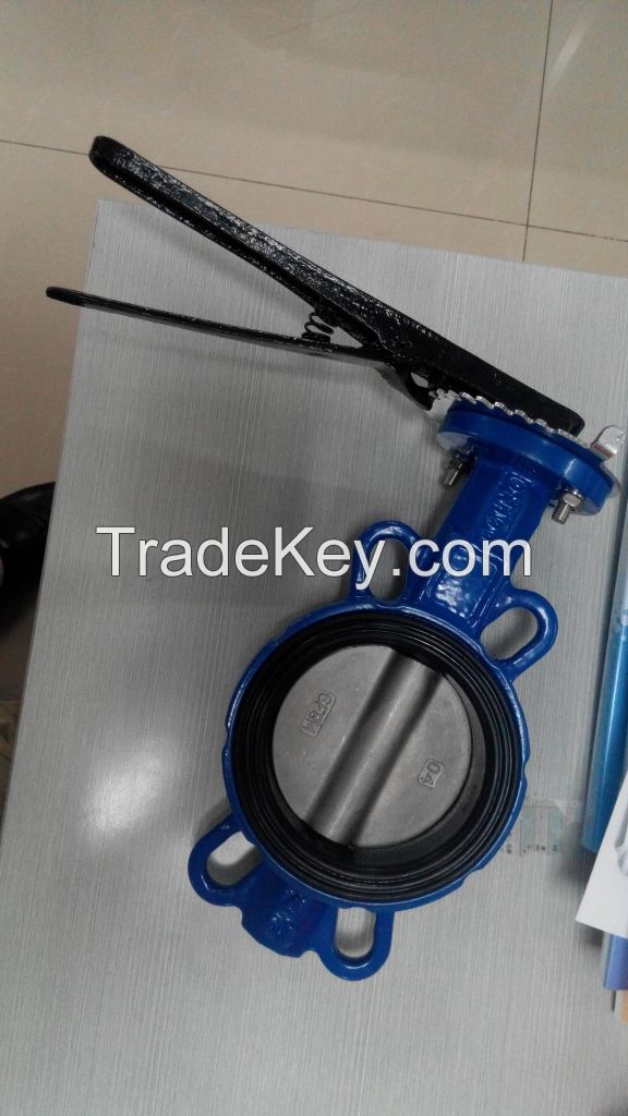 CI/ DI PN10/16/25 wafer butterfly valve from China Factory