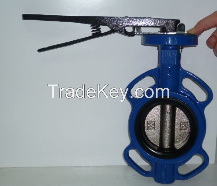 CI/ DI PN10/16/25 wafer butterfly valve from China Factory