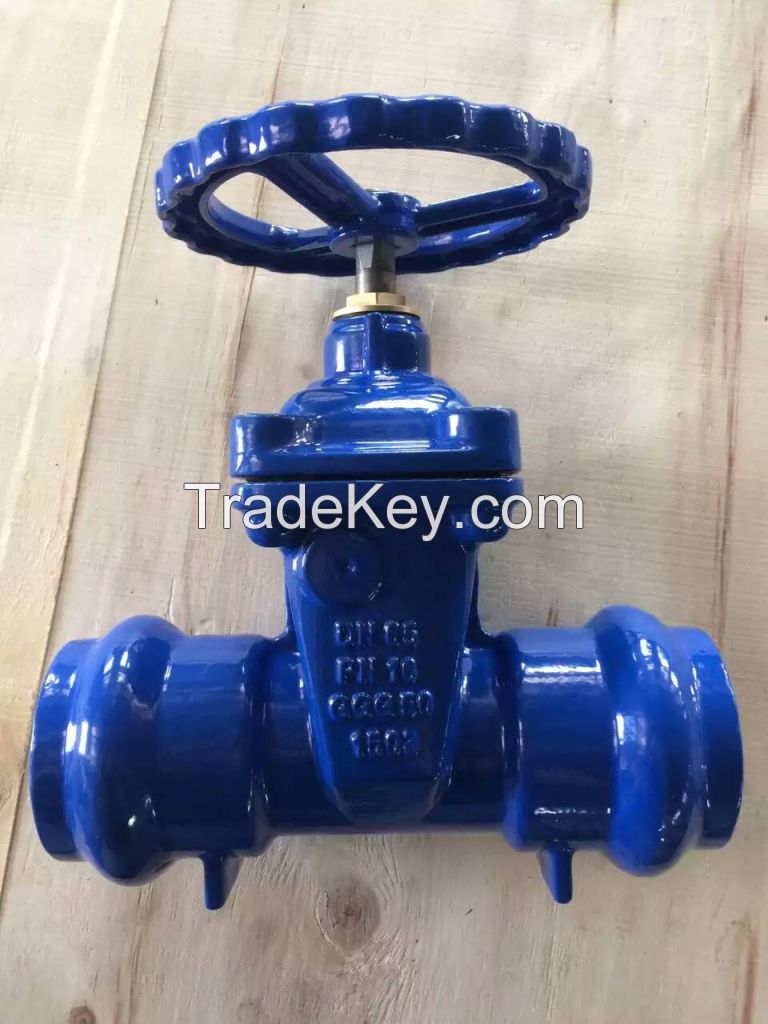 Resilient Socket Gate valve for the pipe connection