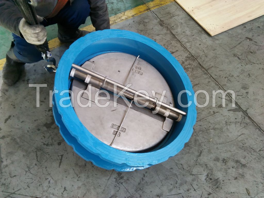 SS316/Ductile iron dual plate wafer check valve