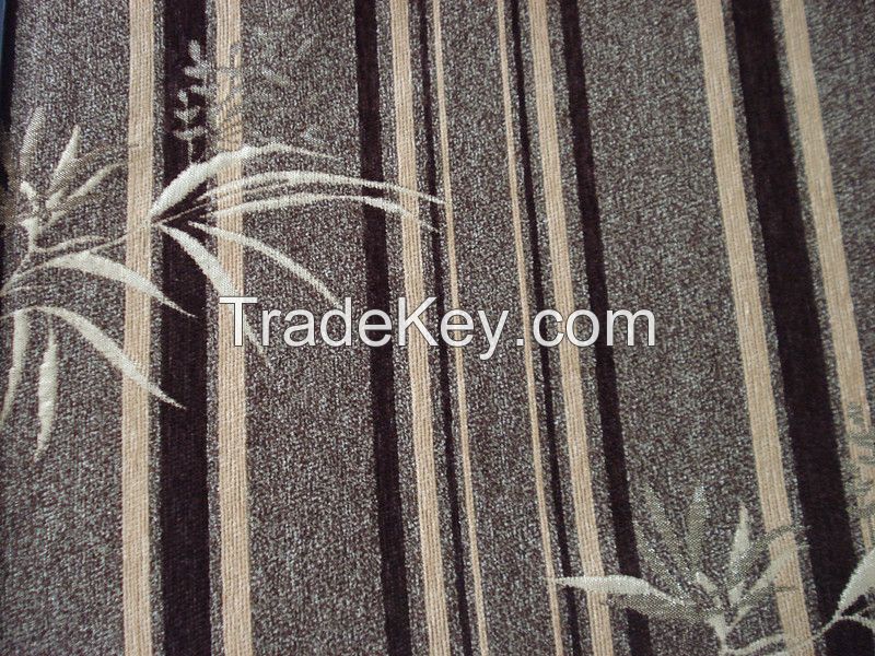 Jacquard Chenille Polyester Fabric for Home Decoration