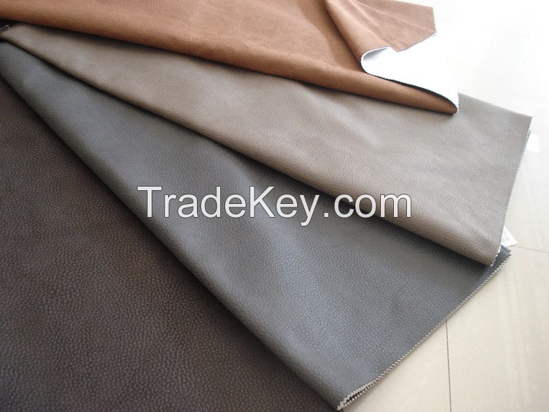 Embossed suede Fabric with Nonwoven Backside for Sofa