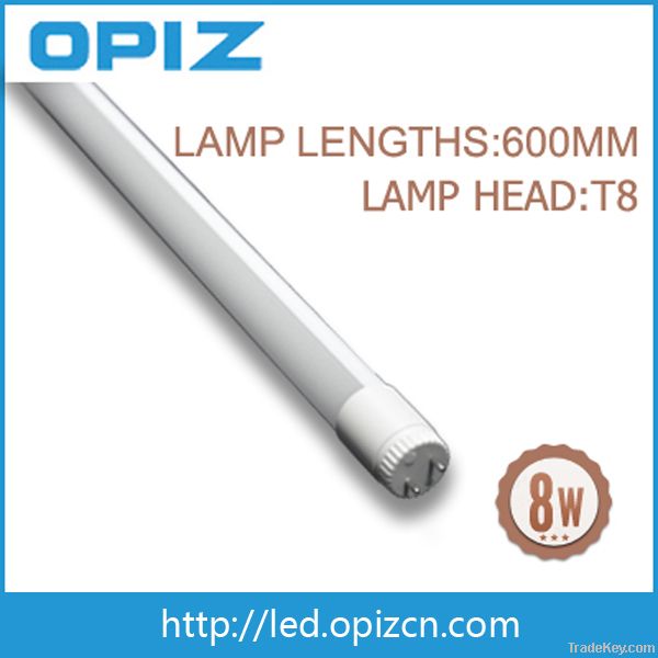 competities price 8w T8 led tube lamp made in China