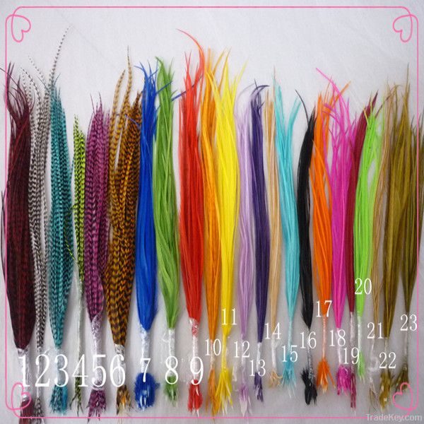 2011 Top sal real feather hair extension / hair feathers / feathers in