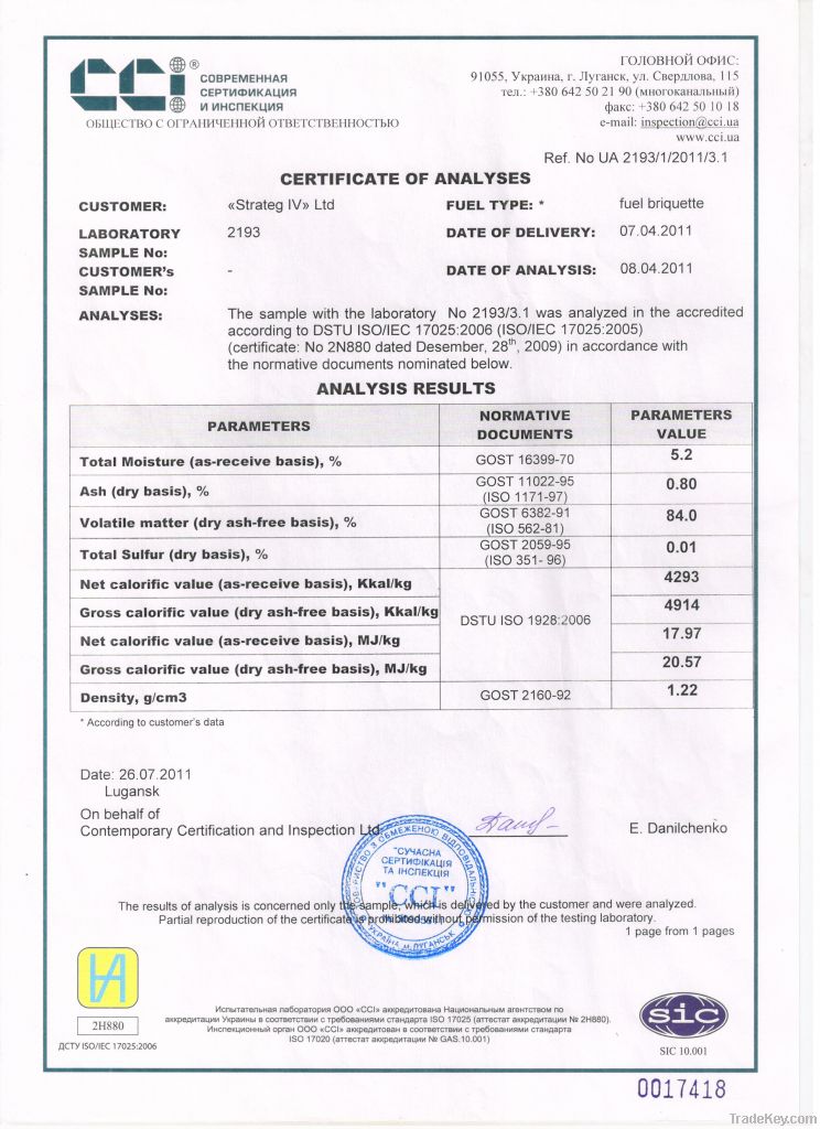 NESTRO fuel briquettes