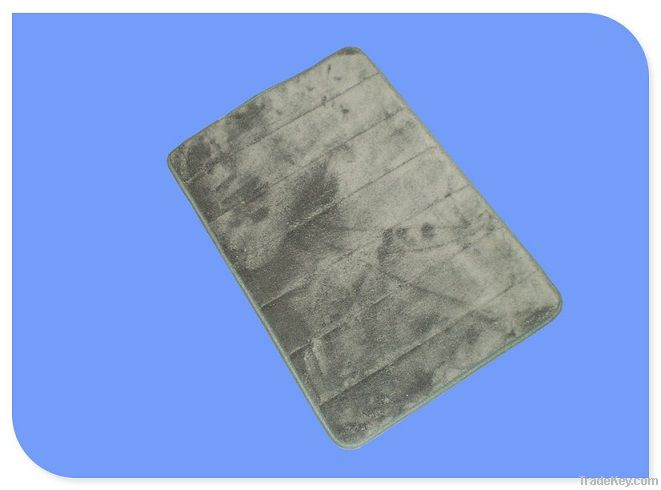 Soft Stripe Quilting Memory Foam Bathroom Mat