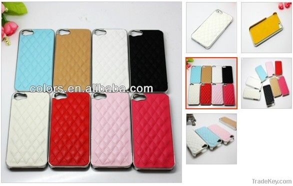 Luxury design lambskin case for iphone 5, case for iphone 5 5G accessor