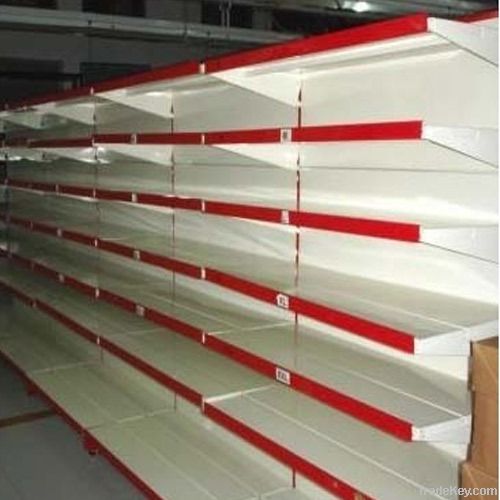 Hot sell supermarket shelf with double-side back panel