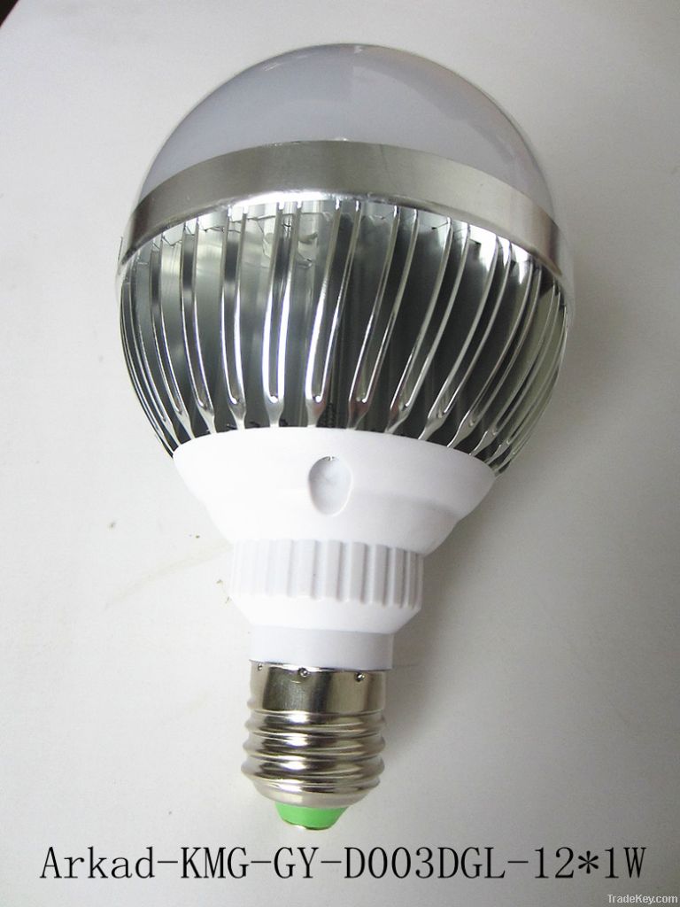 12W E27 Aluminum Hemispherical  LED bulb