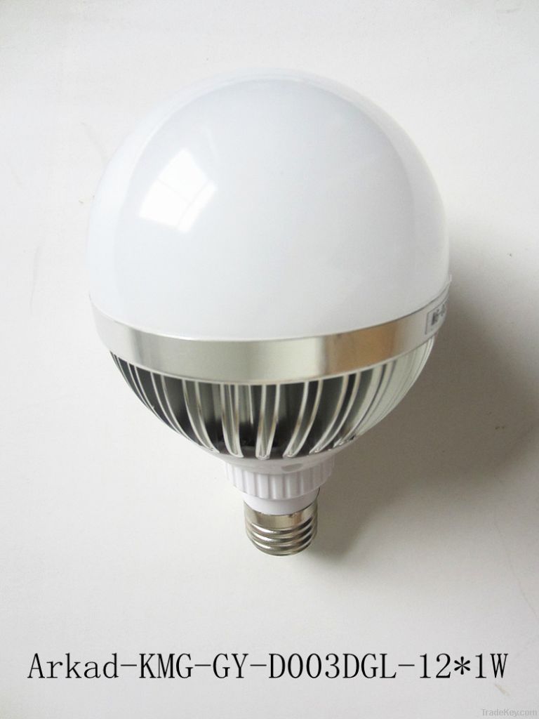 12W E27 Aluminum Hemispherical  LED bulb