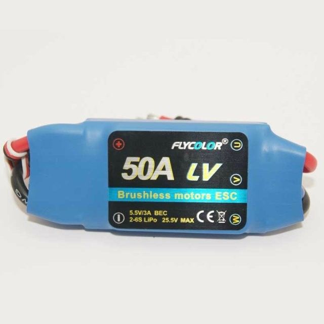 FLYCOLOR 50A  brushless speed controller programmable ESC SBEC 5.5V/4A