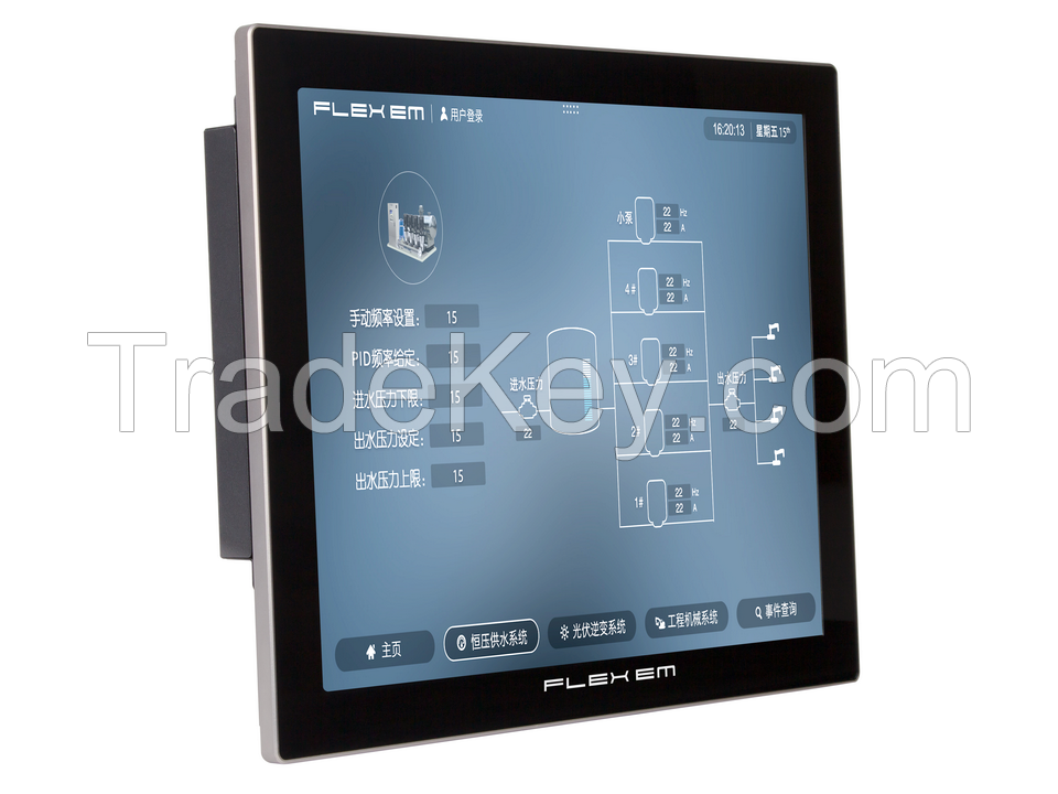 Large Size Capacitive HMI 17' Multi-touch Capacitive HMI High Resolution 1280*1024 IPS LCD High Brightness