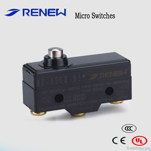 Types of electical micro switch