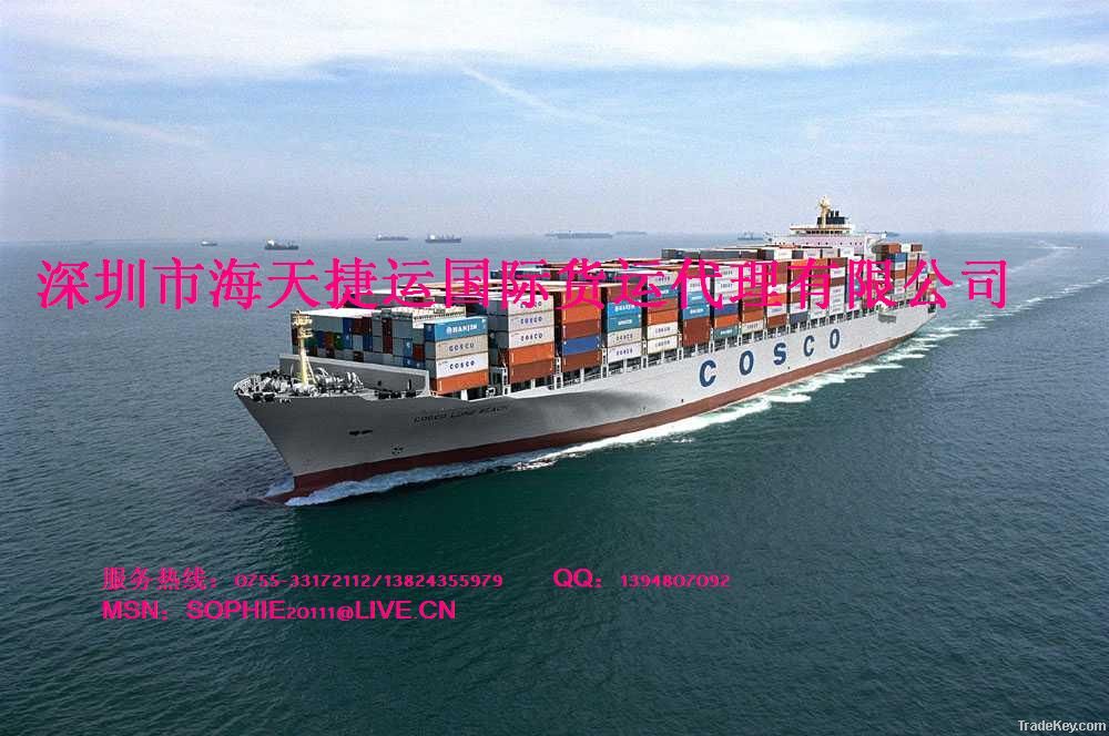 sea freight from china to korea