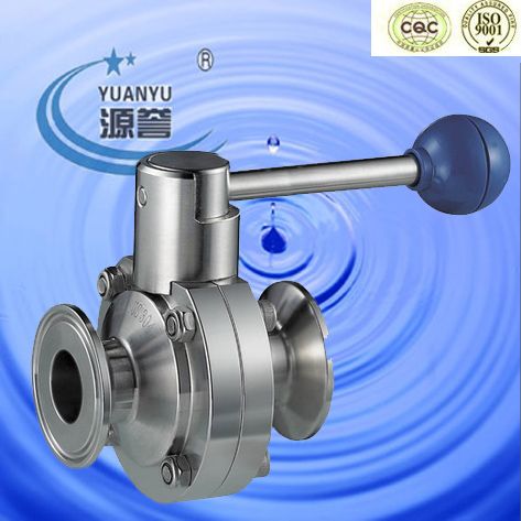 Sanitary Clamped Butterfly Valve (100102)