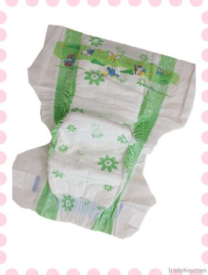 2013 New & Super soft clothlike baby diaper with velcro tapes